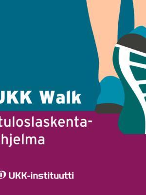 UKK kävelytestien UKK Walk -tuloslaskentaohjelman tuotekuva.