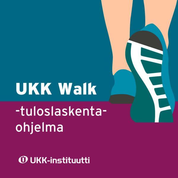 UKK kävelytestien UKK Walk -tuloslaskentaohjelman tuotekuva.