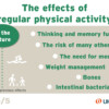 The effects of regular physical activity in the future.