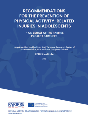 RECOMMENDATIONS FOR THE PREVENTION OF PHYSICAL ACTIVITY-RELATED INJURIES IN ADOLESCENTS.