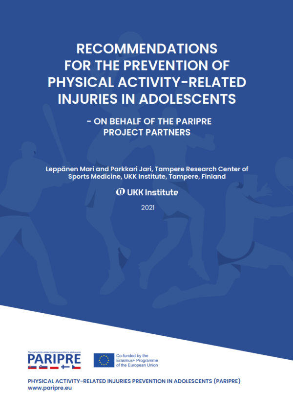 RECOMMENDATIONS FOR THE PREVENTION OF PHYSICAL ACTIVITY-RELATED INJURIES IN ADOLESCENTS.