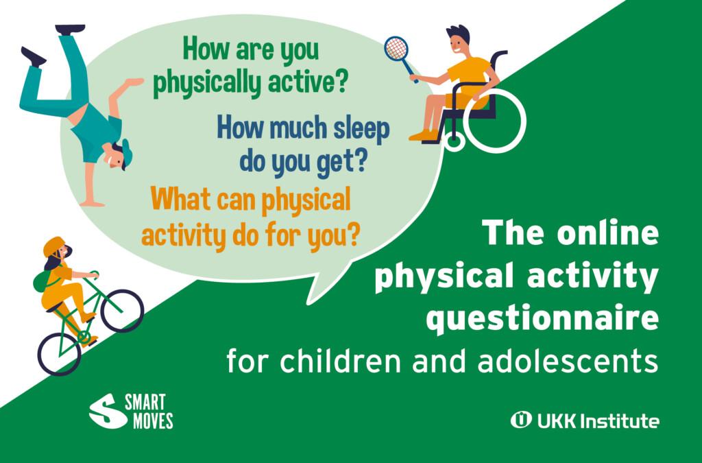 Marketing picture of the online physical activity questionnaire for children and adolescents.